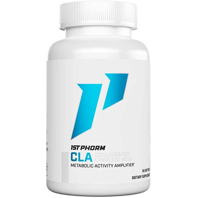 Frasco de suplemento 1st Phorm Ácido Linoleico Conjugado 1000 mg 90 cápsulas blandas