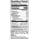 Tabla nutricional del suplemento 1st Phorm Aislado de Proteína de Suero Phormula-1 Mantequilla de Maní Salada