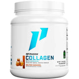 Frasco de suplemento 1st Phorm Colágeno Hidrolizado con Dermaval Caramelo Salado 1.14 lbs