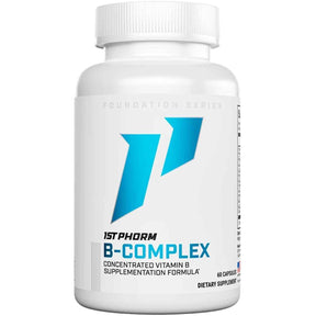 Frasco de suplemento 1st Phorm Complejo B 60 cápsulas