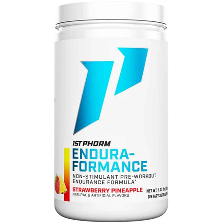 Frasco de suplemento 1st Phorm Endura-Formance fresa piña 5000 mg Creatina polvo