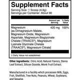 Tabla nutricional del suplemento 1st Phorm Magnesio sabor Fresa Kiwi 420 mg 90 porciones