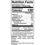 Tabla nutricional del suplemento 1st Phorm Mezcla de Proteína sabor Gofre de mantequilla de arce 2.12 lbs