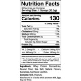 Tabla nutricional del suplemento 1st Phorm Mezcla de Proteína sabor Helado de vainilla 2.12 lbs