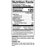 Tabla nutricional del suplemento 1st Phorm Mezcla de Proteína sabor Torta de cumpleaños 2.12 lbs
