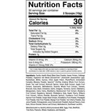 Tabla nutricional del suplemento 1st Phorm Mezcla de Superalimentos Rojos 50 Baya Natural 300 g