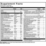 Tabla nutricional del suplemento 1st Phorm Micro Factor Chocolate polvo