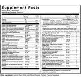 Tabla nutricional del suplemento 1st Phorm Micro Factor Mango Piña polvo