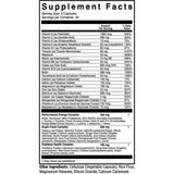 Tabla nutricional del suplemento 1st Phorm Multivitamínico Para Mujer 120 cápsulas