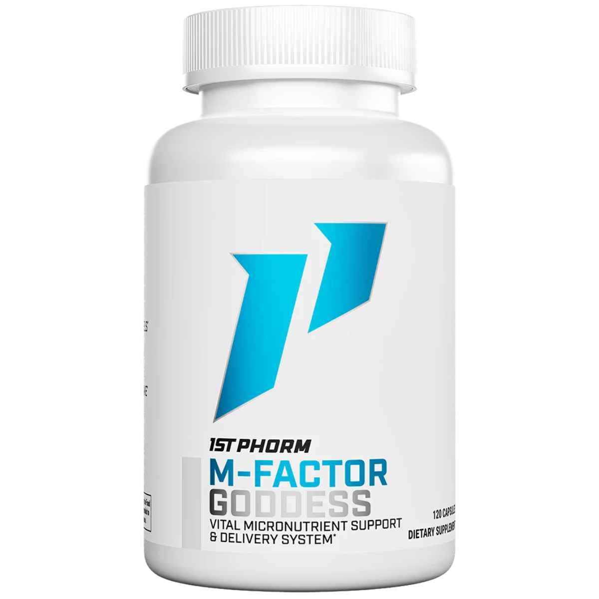 Frasco de suplemento 1st Phorm Multivitamínico Para Mujer 120 cápsulas