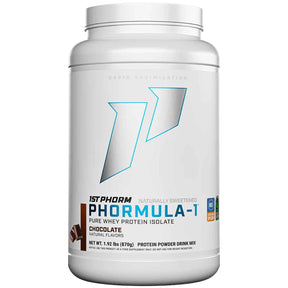 Frasco de suplemento 1st Phorm Phormula-1 Natural Chocolate 1.92 lbs