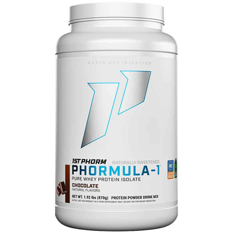 Frasco de suplemento 1st Phorm Phormula-1 Natural Chocolate 1.92 lbs