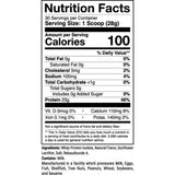 Tabla nutricional del suplemento 1st Phorm Phormula-1 Natural Fresa 1.85 lbs