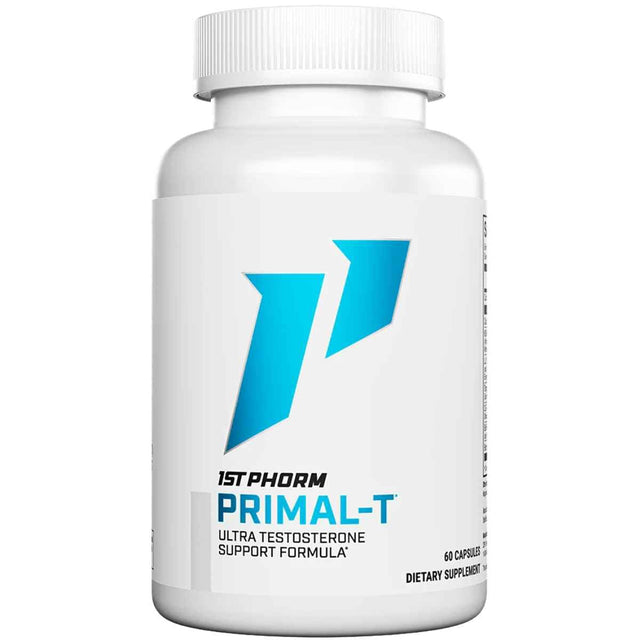 Frasco de suplemento 1st Phorm Primal-T 60 cápsulas