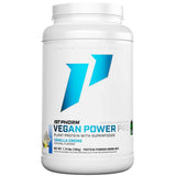 Frasco de suplemento 1st Phorm Proteína Vegana Crema de Vainilla polvo