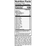 Tabla nutricional del suplemento 1st Phorm Proteína Vegana Galleta de Avena Helada polvo