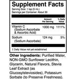 Tabla nutricional del suplemento 1st Phorm Vitamina C Liposomal 150 ml