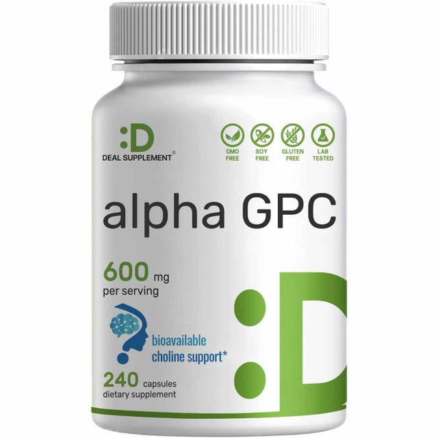 Alfa GPC - 600 mg - 240 Cápsulas - Haz Tu Pedido