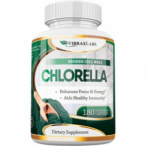 Clorela - 1200 mg - 180 Cápsulas Vegetarianas - Haz Tu Pedido