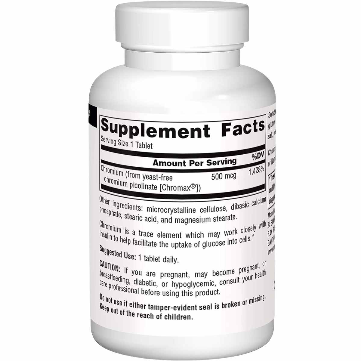 Picolinato de Cromo - 500 mcg - Haz Tu Pedido