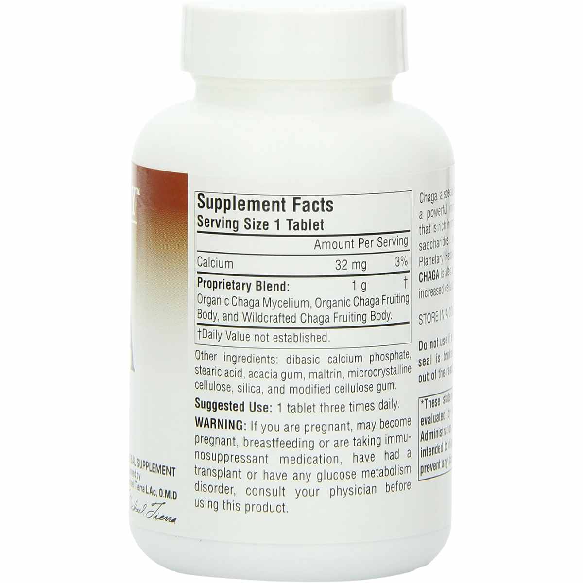 Chaga Con Calcio - 1000 mg - Haz Tu Pedido