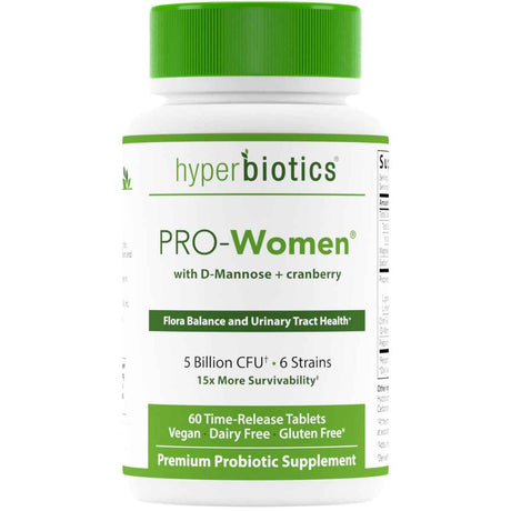 Hyperbiotics Probiótico PRO-Mujeres Equilibrio de Flora y Salud Urinaria 5 Mil Millones CFU - 60 Microperlas de Liberación Prolongada - Haz Tu Pedido