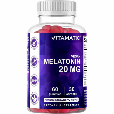 Melatonina - 20 mg - Mora - 60 Gomitas - Haz Tu Pedido