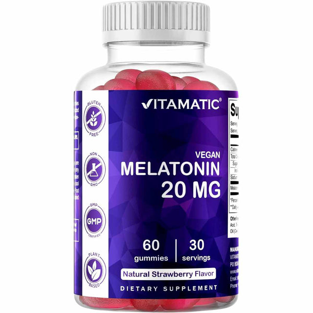 Melatonina - 20 mg - Mora - 60 Gomitas - Haz Tu Pedido