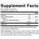 Melatonina - 20 mg - Mora - 60 Gomitas - Haz Tu Pedido