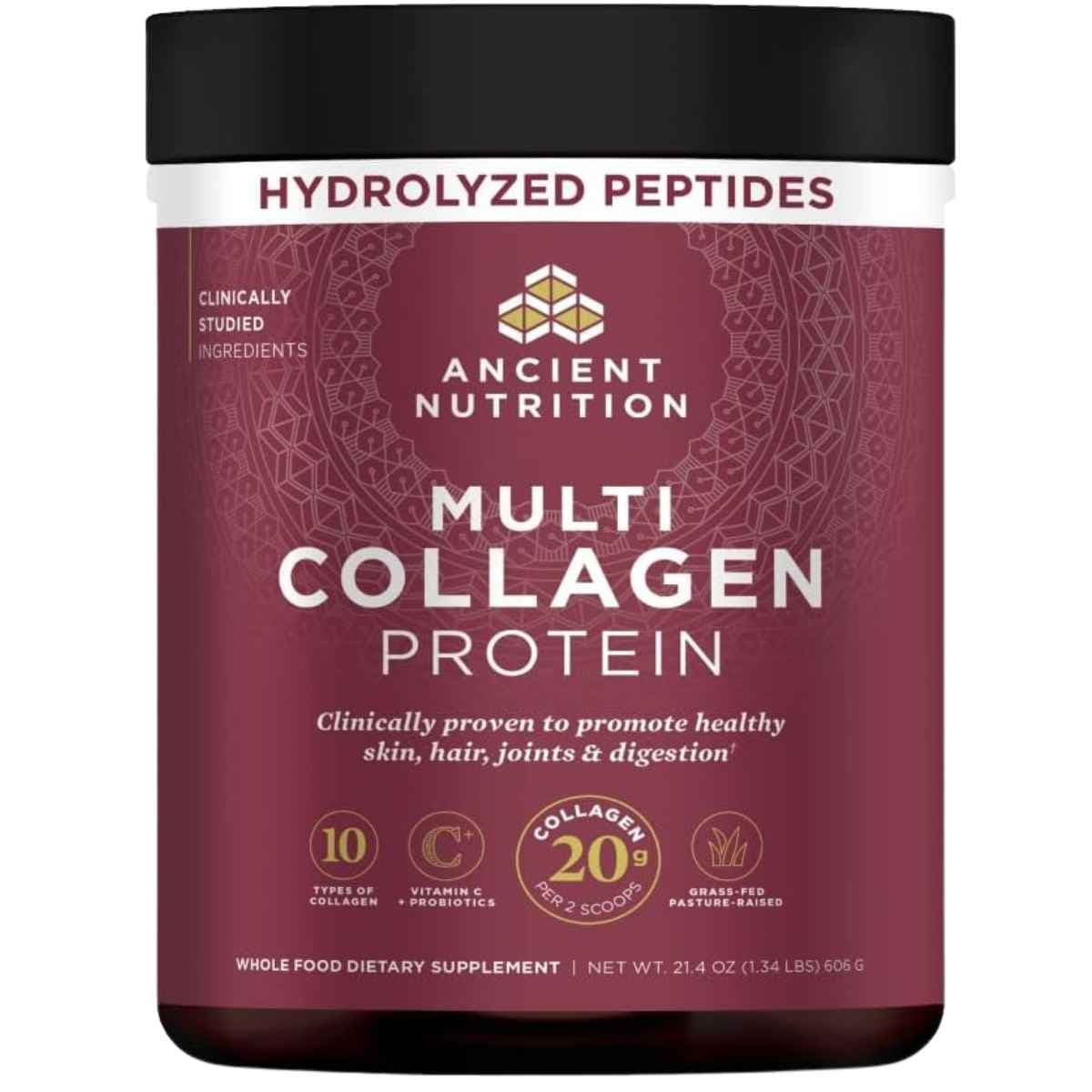 Ancient Nutrition Multi Collagen Protein 21.4 oz - vista frontal