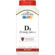 Frasco de suplemento 21st Century Vitamina D3 500 tabletas