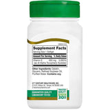 Tabla nutricional del suplemento 21st Century Vitamina E 450 mg 55 Softgels