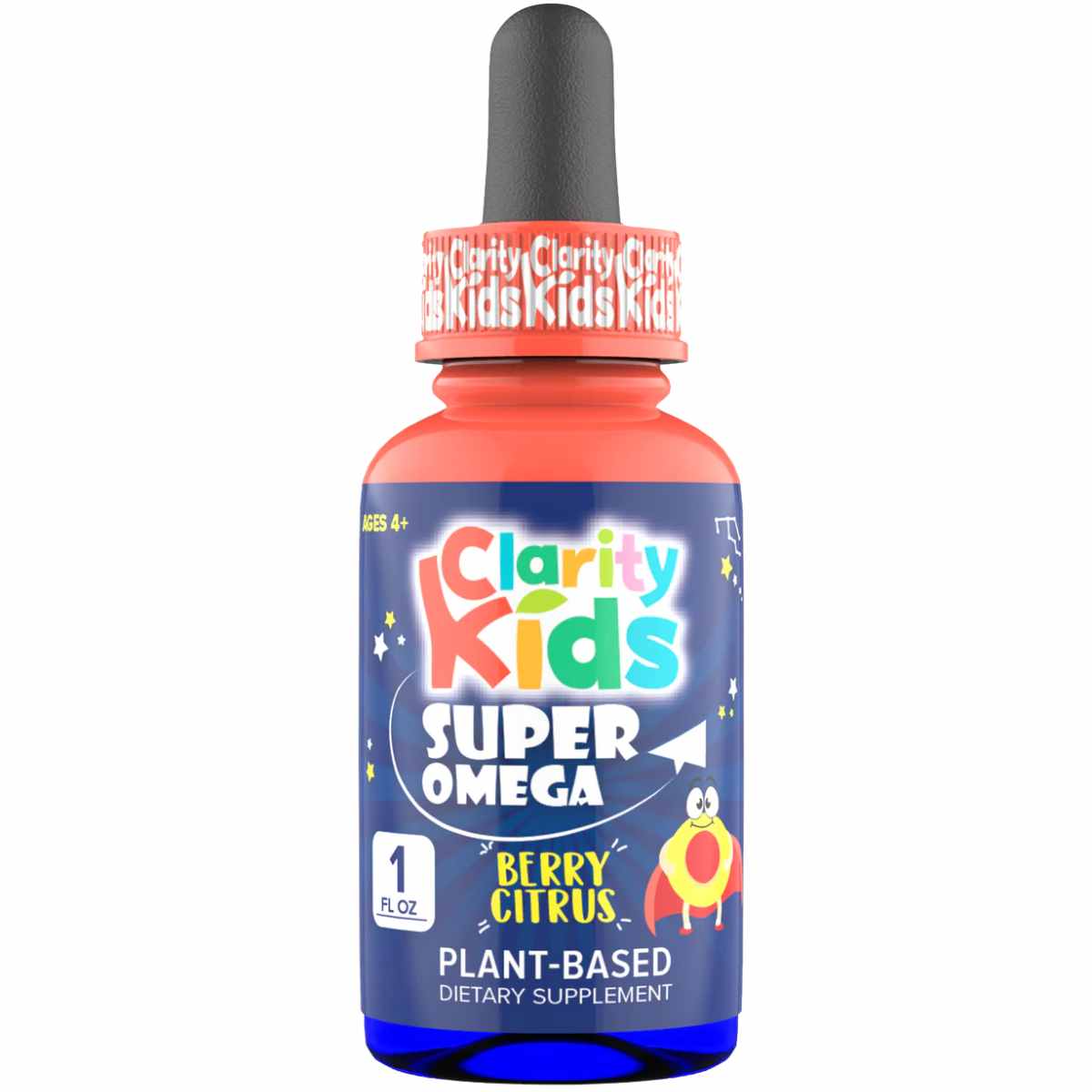 Clarity Prime Super Omega with DHA + EPA - Bayas Cítricas - 30 ml - Haz Tu Pedido