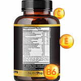 NutraPro Vitaminas para el Crecimiento del Cabello - 60 Tabletas - Tabla Nutricional - Haz Tu Pedido