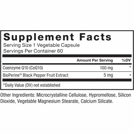 Coenzima Q10 - 100 mg - 60 Cápsulas Vegetales - Haz Tu Pedido