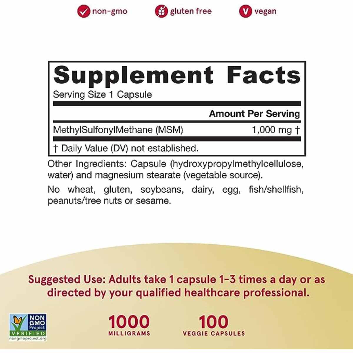 MSM 1000Mg - Haz Tu Pedido