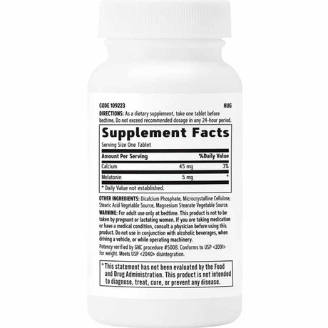 Melatonina - 5 mg - 60 Tabletas Vegetarianas - Haz Tu Pedido