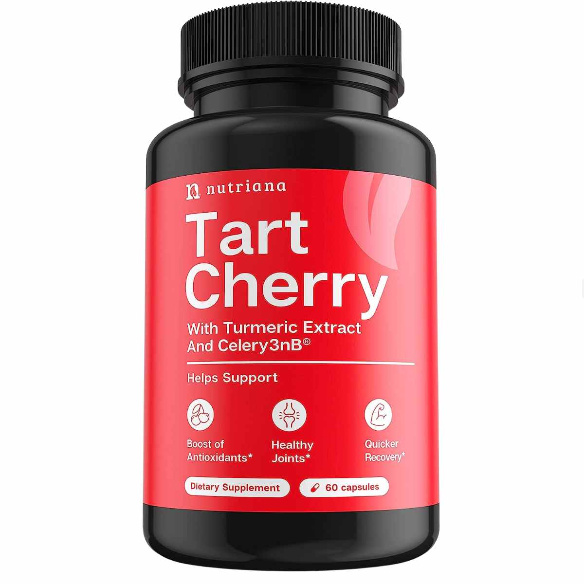 Nutriana Tart Cherry Extract with Celery Seed and Turmeric - 60 Cápsulas - Haz Tu Pedido
