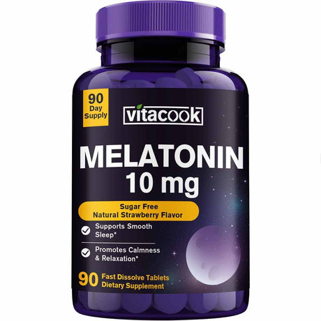 Melatonina - 10 mg - 90 Tabletas de Disolución Rápida - Haz Tu Pedido