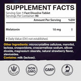 Melatonina - 10 mg - 90 Tabletas de Disolución Rápida - Haz Tu Pedido