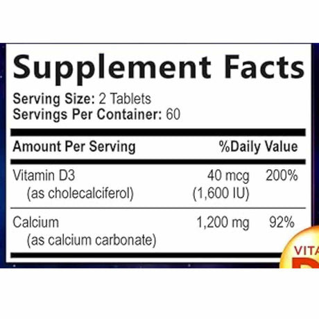 Calcio con Vitamina D3 - Haz Tu Pedido