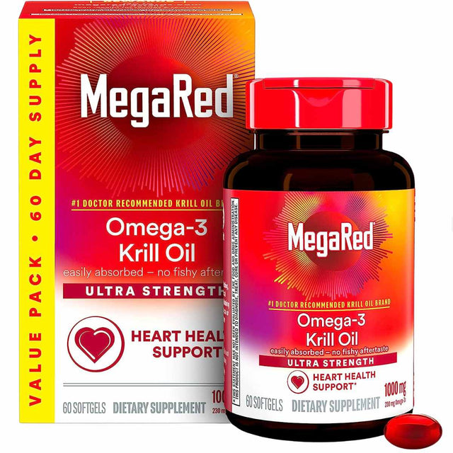 Aceite de krill - 1000 mg - 60 Cápsulas Blandas - Haz Tu Pedido