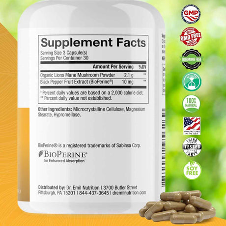 Hongo Melena de León 2100 mg - Haz Tu Pedido