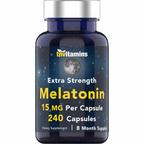 Melatonina - 15 mg - 240 Cápsulas - Haz Tu Pedido