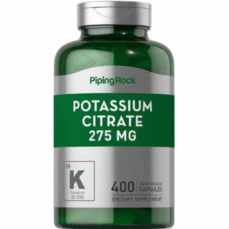 Citrato de Potasio - 275 mg - 400 Cápsulas - Haz Tu Pedido