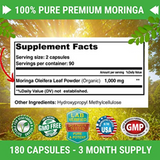 Moringa 1000 mg - 180 Cápsulas - Haz Tu Pedido