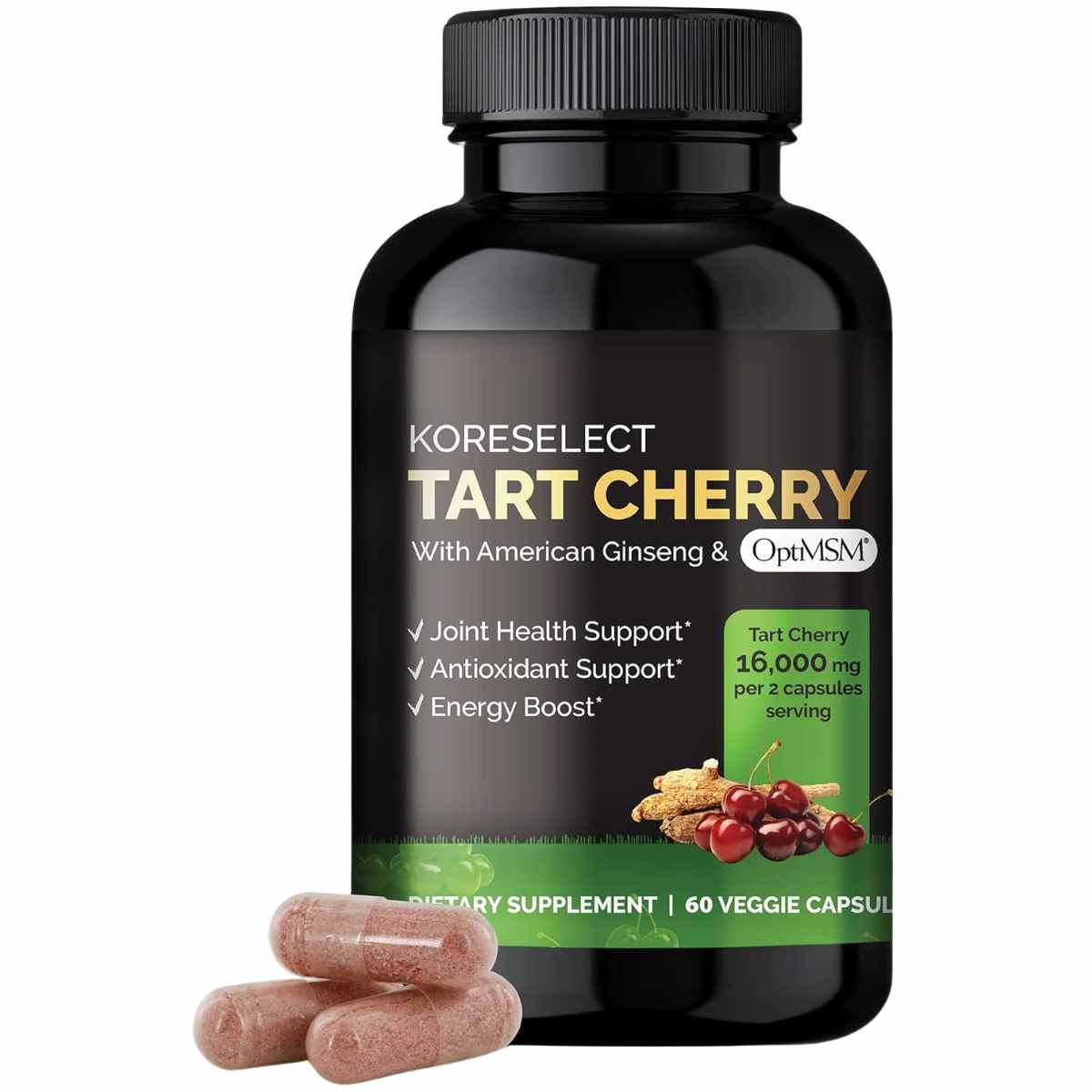 Extracto de Cereza Ácida - 16000 mg - 60 Cápsulas - Haz Tu Pedido