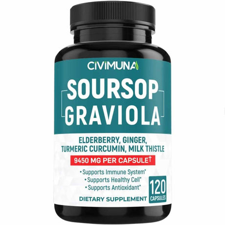 Graviola 9450 mg - 120 Cápsulas - Haz Tu Pedido