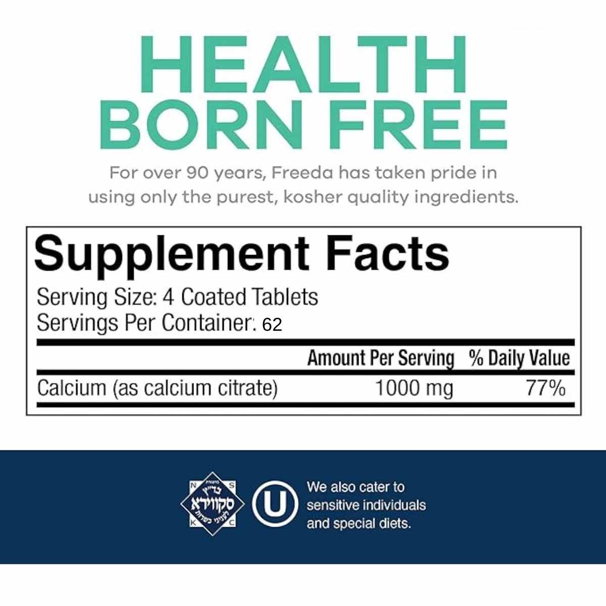 Citrato de Calcio - 1000mg - Haz Tu Pedido