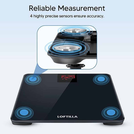 Bascula Digital Inteligente Multi Usuario Metro Scales Negro - Haz Tu Pedido